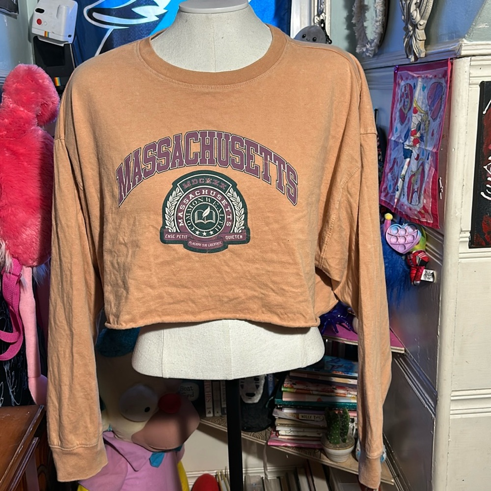 Massachusetts forever 21. Long sleeve crop top